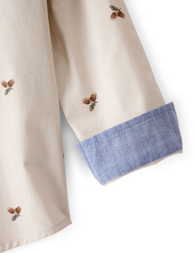 Camisa casual Oshkosh de algodón manga larga para niño
