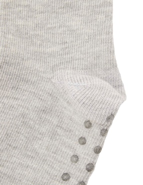 Set de calceta antiderrapante Punto Blanco de algodón para bebé niña 3 pares