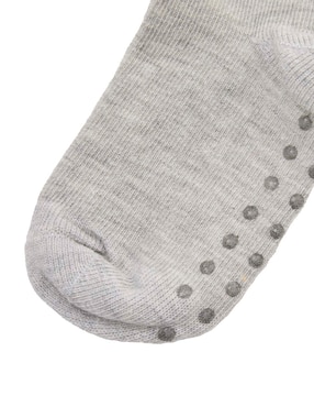 Set de calceta antiderrapante Punto Blanco de algodón para bebé niña 3 pares