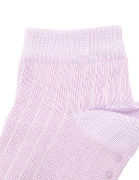 Set de calcetín antiderrapante Punto Blanco de algodón para bebé niña 3 pares