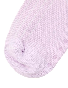 Set de calcetín antiderrapante Punto Blanco de algodón para bebé niña 3 pares