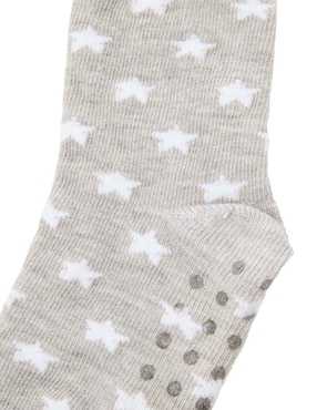 Set de calceta antiderrapante Punto Blanco de algodón para bebé niña 6 pares