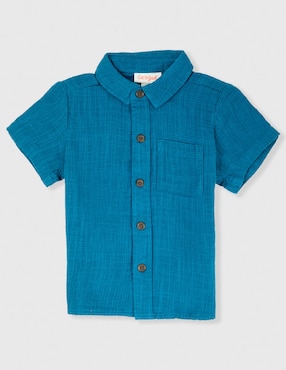 Camisa casual Cat & Jack de algodón manga corta para bebé niño