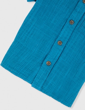 Camisa casual Cat & Jack de algodón manga corta para bebé niño