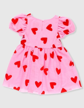 Vestido Cat & Jack manga globo para niña