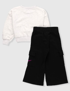 Conjunto pants Nike de algodón para bebé niña