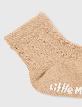 Set de calcetín antiderrapante Little Me de algodón para bebé niño 8 pares