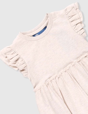 Vestido Piquenique Babies manga volantes para niña