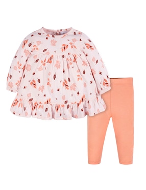 Conjunto vestido Gerber manga acampanada para niña