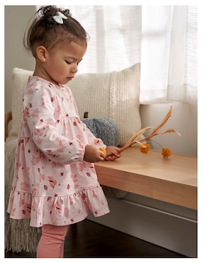 Conjunto vestido Gerber manga acampanada para niña