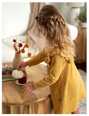 Vestido Gerber manga acampanada para niña