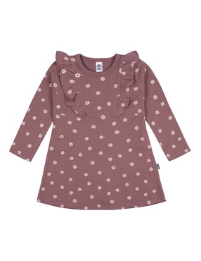 Vestido Gerber manga acampanada para niña