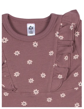 Vestido Gerber manga acampanada para niña