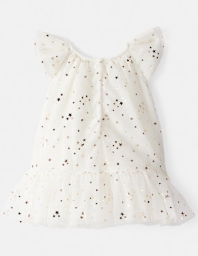 Vestido Oshkosh manga volantes para bebé niña