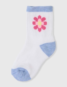 Calcetín Mon Caramel Basics de algodón para bebé niña 8 pares