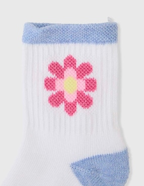 Calcetín Mon Caramel Basics de algodón para bebé niña 8 pares