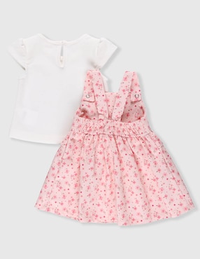 Conjunto Fiorella de algodón para bebé niña