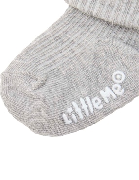 Set de calcetín antiderrapante Little Me de algodón para bebé niña 8 pares