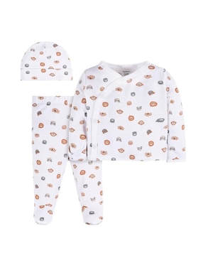 Conjunto casual gerber de algodón para bebé unisex 3 piezas