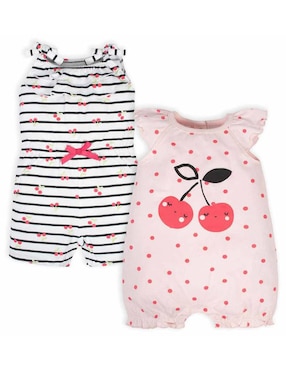 Set romper Gerber de algodón para niña
