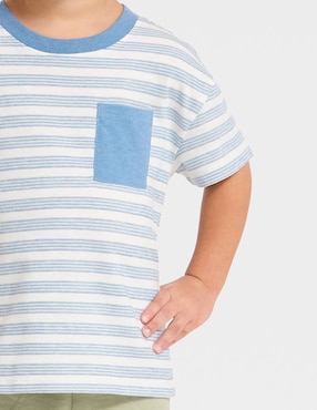 Playera Cat & Jack manga corta para niño