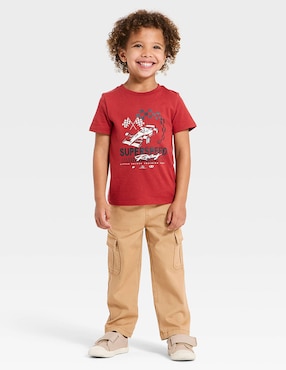 Playera Cat & Jack manga corta para niño