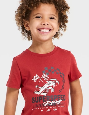 Playera Cat & Jack manga corta para niño