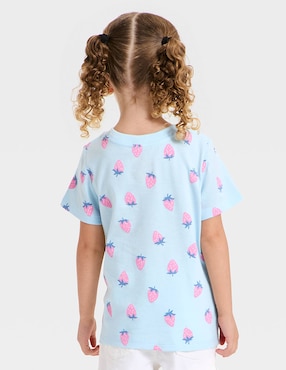 Playera Cat & Jack manga corta para niña