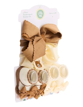 Set de calcetínes Little Me de algodón para bebé niña 2 pares