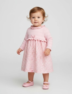 Vestido Gerat Casual manga regular para bebé niña