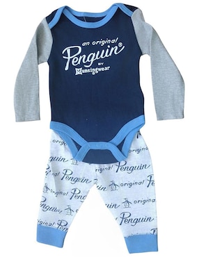 Mameluco Penguin térmico de algodón para bebé