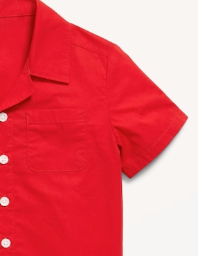 Camisa casual Old Navy de algodón manga corta para bebé niño