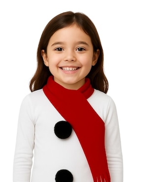 Disfraz navideño Disfraces Tudi de muñeco de nieve para niña