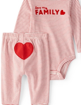 Conjunto Carter's de algodón para bebé niña