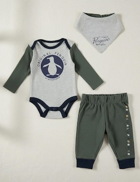 Mameluco Penguin térmico Baby Penguin de algodón para bebé
