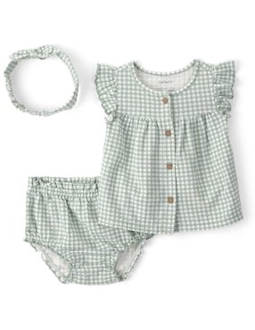Conjunto casual carter's de algodón para niña bebé