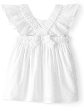 Vestido Oshkosh manga volantes para bebé niña
