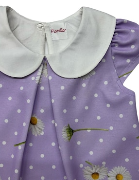 Vestido Fiorella manga cap para bebé niña