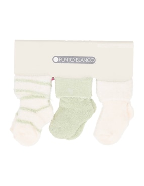 Set de tín Punto Blanco de algodón para bebé 3 pares