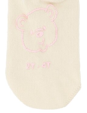 Set de calceta antiderrapante Punto Blanco de algodón para bebé niña 3 pares
