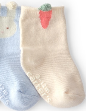 Set de calceta Carter's de algodón para bebé 3 pares