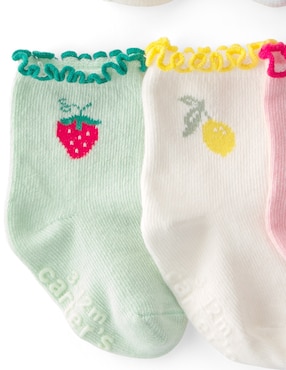 Set de calceta Carter's de algodón para bebé 6 pares