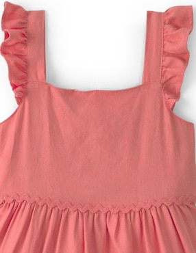 Vestido Carter's manga volantes para bebé niña
