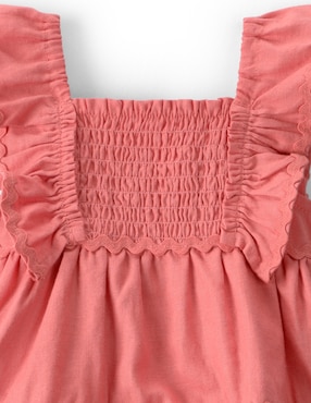 Vestido con calzón Carter's manga volantes para bebé niña