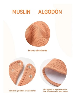 Set babero Belug de algodón 4 piezas