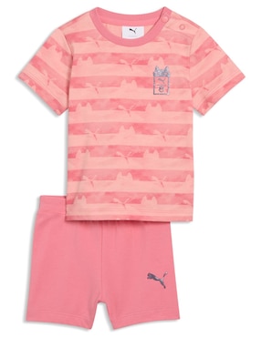 Conjunto Puma de algodón para bebé niña