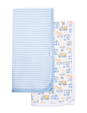 Set cobijas clásicas de tejido punto Little Me para niño