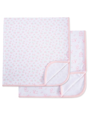 Set cobijas clásicas de tejido punto Little Me para niña