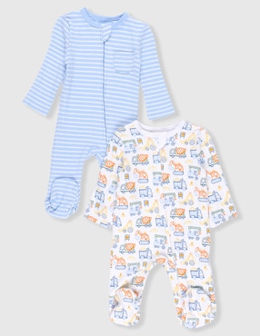 Set de mamelucos Little Me de algodón para bebé niño