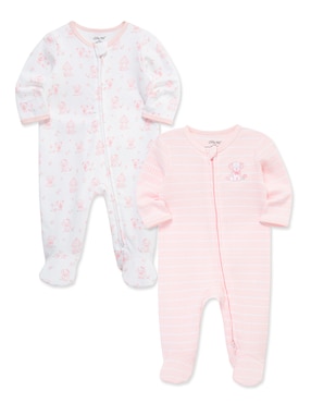 Set de mamelucos Little Me de algodón orgánico para bebé niña